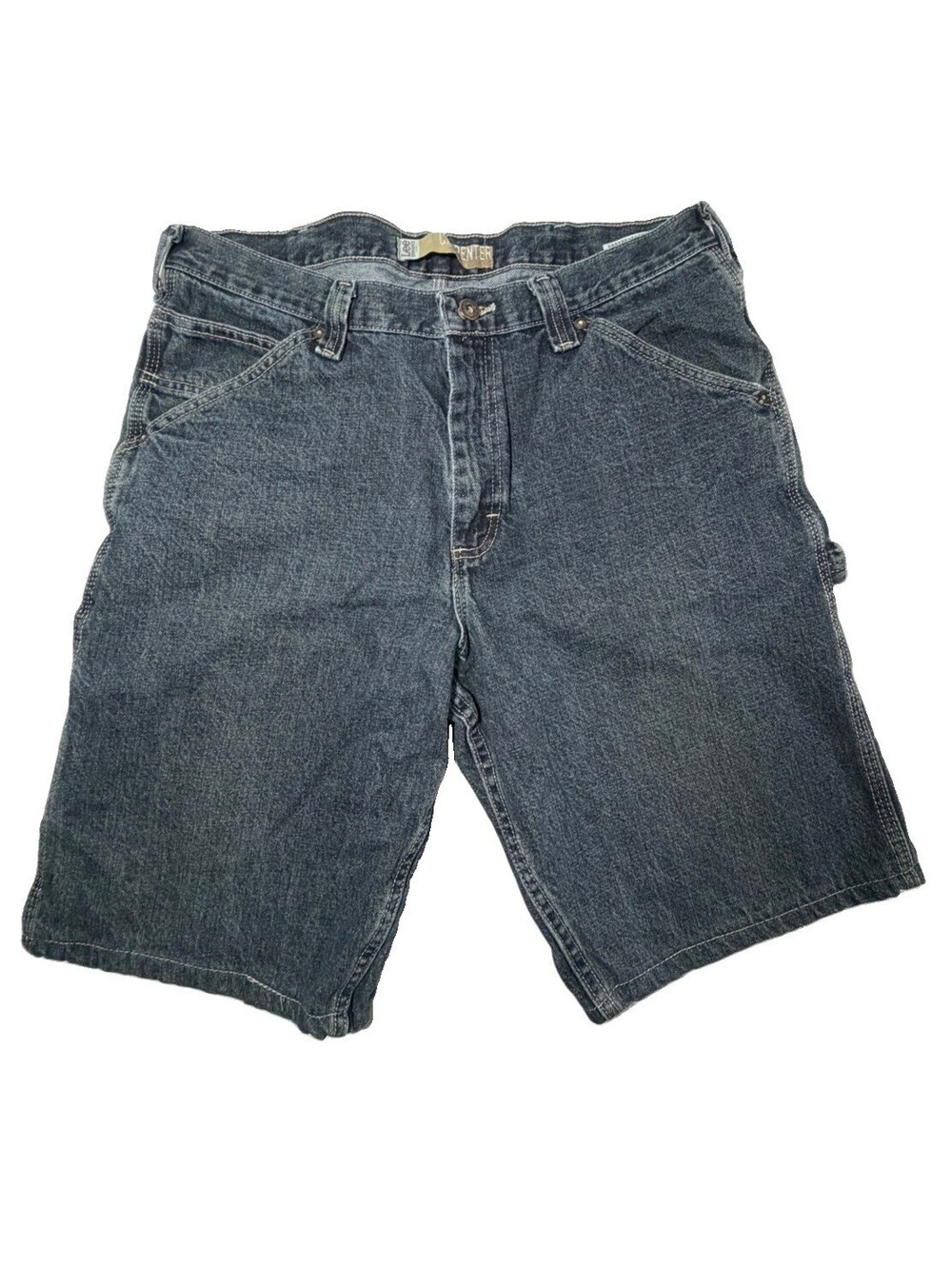 Lee Dungarees Denim Shorts Mens 34x32 Blue Jean Carpenter Cotton Workwear Vtg